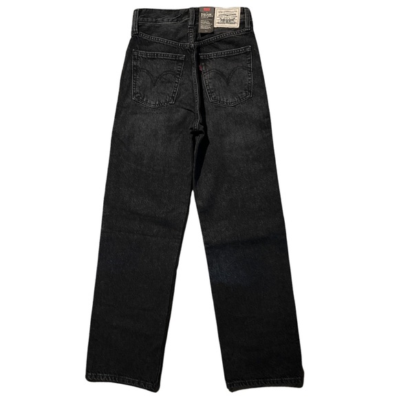 Levi's® Premium LEVI'S® WELLTHREAD® RIBCAGE STRAIGHT JEANS in Earth Stone Hemp - Picture 2 of 15